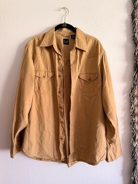 GAP • Tan Button-Up “Western” Jacket • Mens M